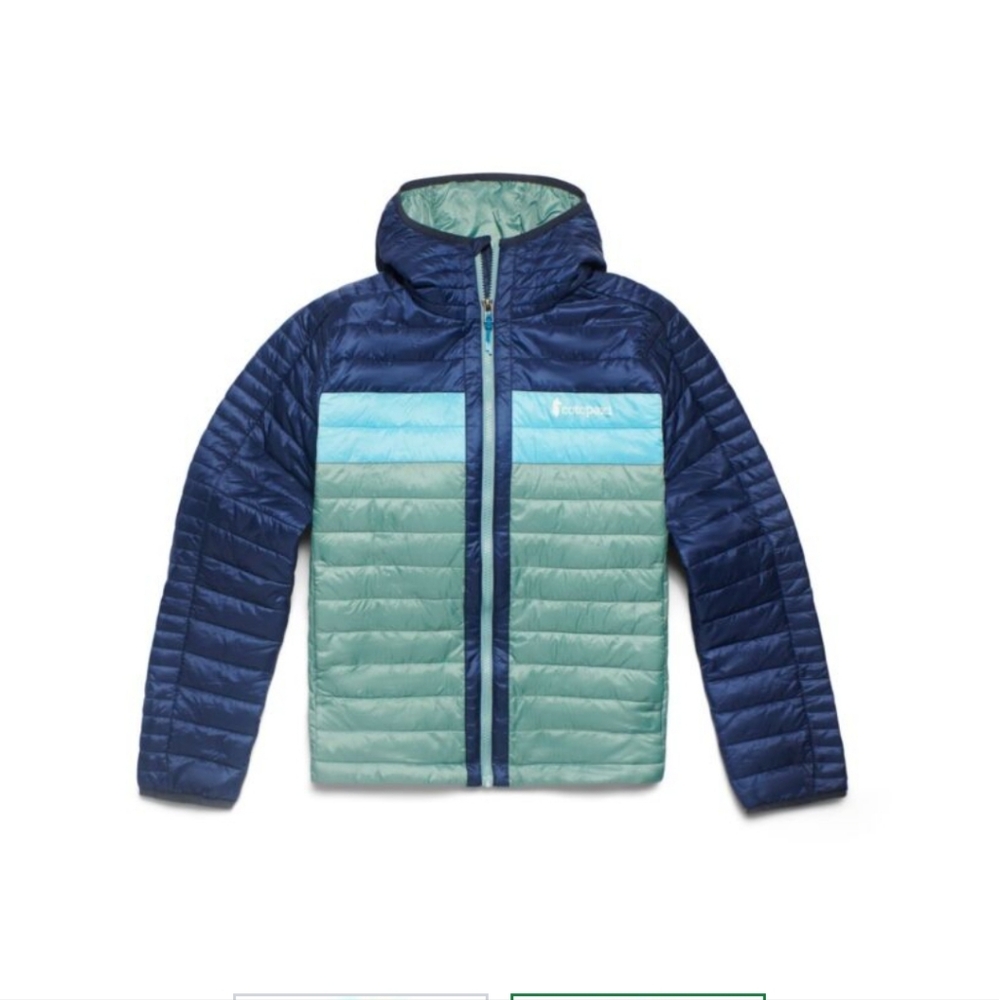 Cotopaxi Women's Fuego Down Hooded Jacket Maritime & Saltwater Blue size small